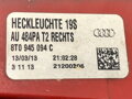 Světlo zadní pravé vnitřní Audi A5 (8T3) 2007 - 2017 8T0945094C