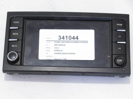 Panel navigace rádio displej Iveco Stralis I 2002 - 2022 5801356446