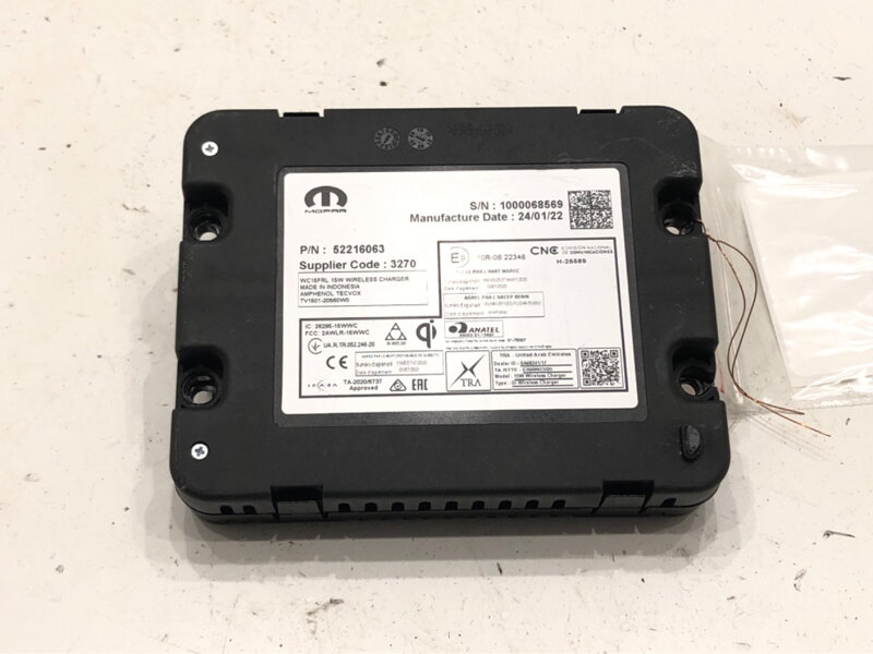 Modul nabíječka indukční Jeep Compass (MP, M6) 2016 - 2022 52216063