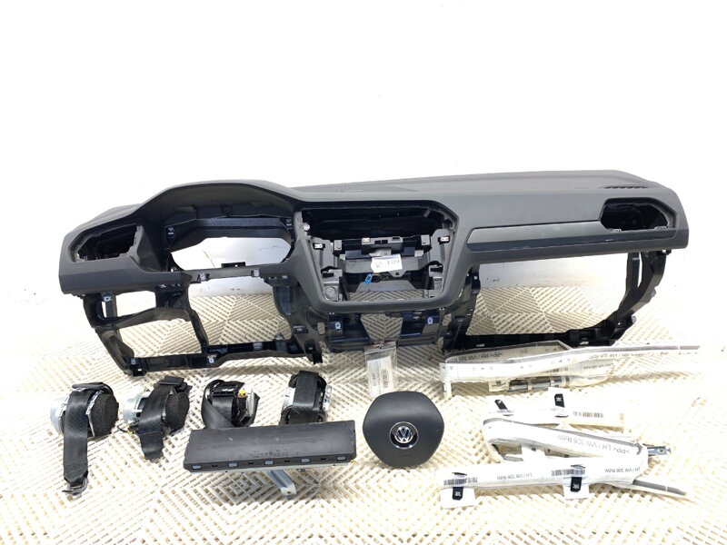 Palubní deska / kokpit polštáře hlavové airbagy pásy sada VW Tiguan (AD1, AX1) 2016 - 2022 5NB858296 5TA880201AC