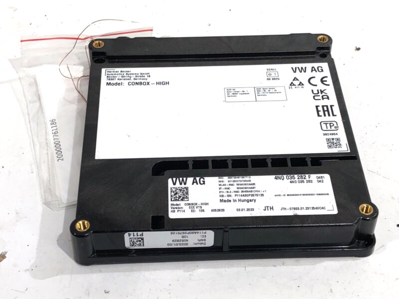 Modul řídicí jednotka wzywania pomocy SOS con-box Audi A7 Sportback (4KA) 2017 - 2022 4N0035282F